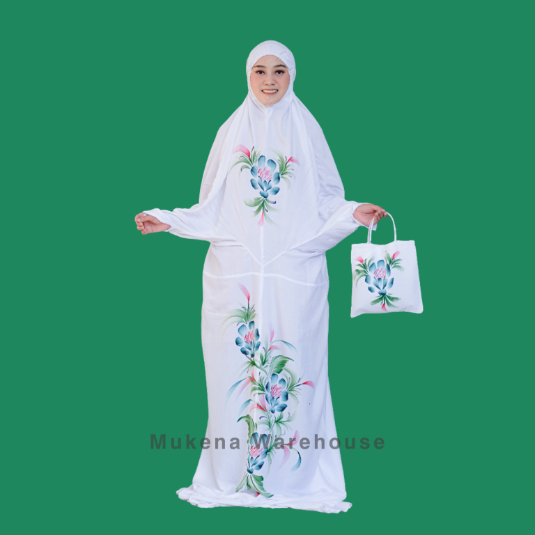 Mukena Terusan Lukis Jumbo Polos