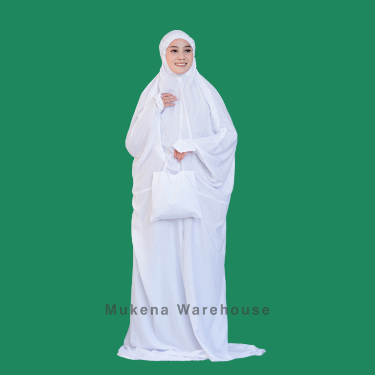 Mukena Terusan Lukis Jumbo Polos