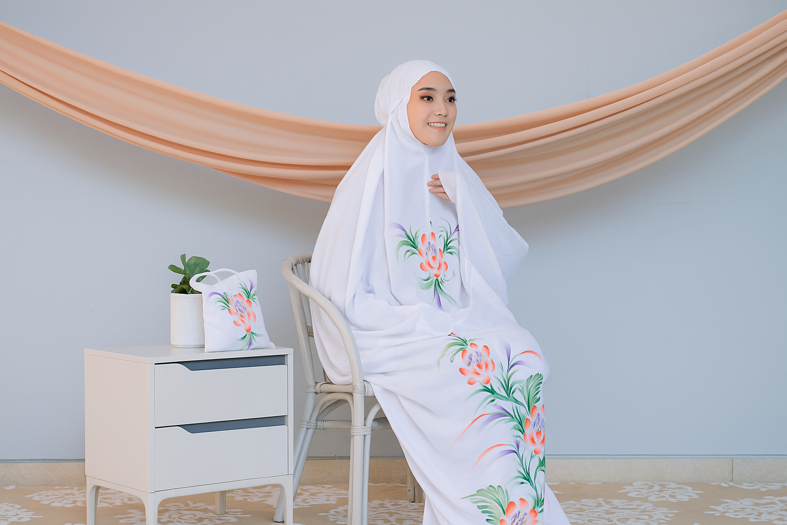 produk mukena warehouse duduk