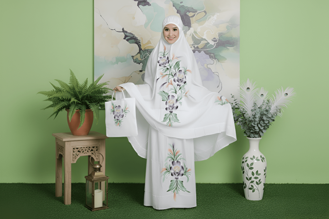 mukena warehouse model hero setelan lukis